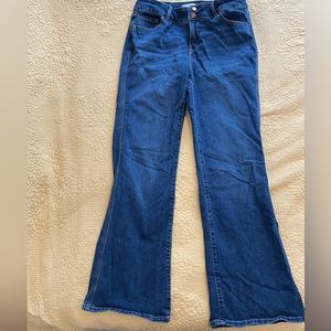 Lane Brant flex magic waistband tighter tummy fit high rise bootcut size 14